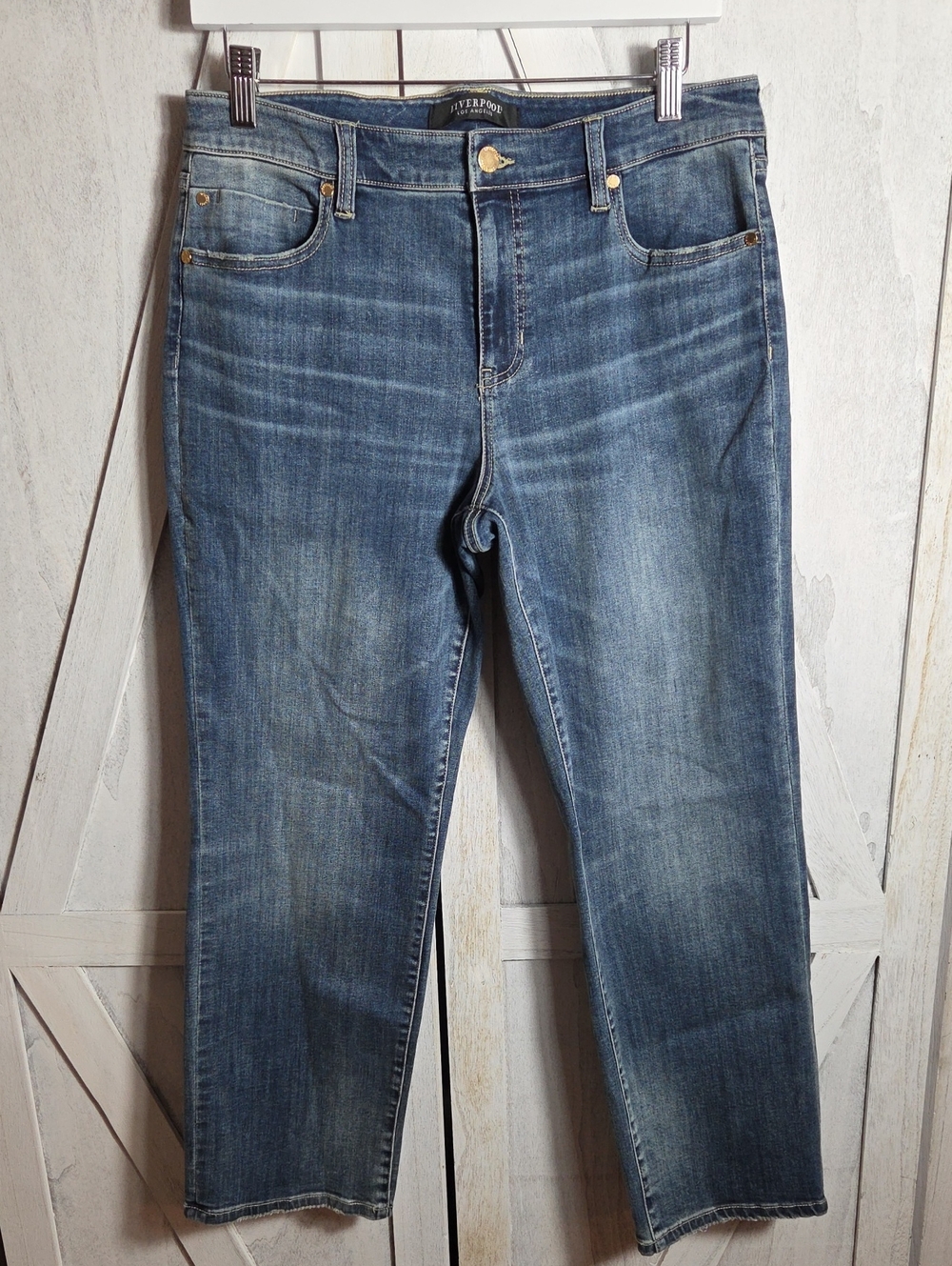 Liverpool Kennedy Straight Leg Jeans Size 12P